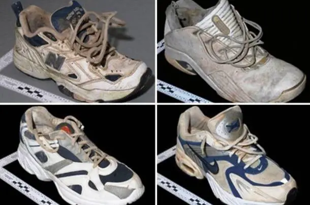 Algunos de los zapatos encontrados