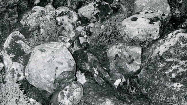 Foto tomada en la escena del crimen el 29 de Noviembre de 1970