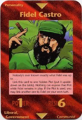 Fidel Castro comunista illuminati cards
